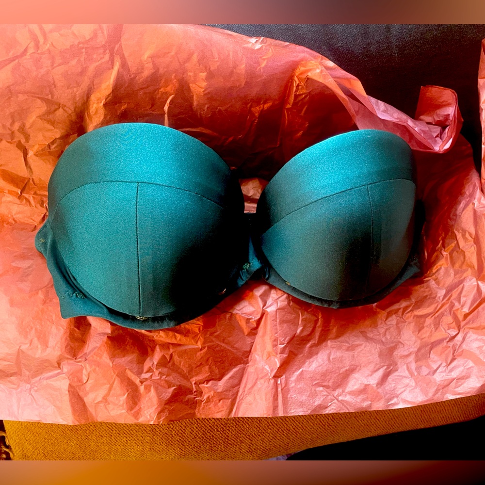 Tear away Burlesque bra! Emerald green